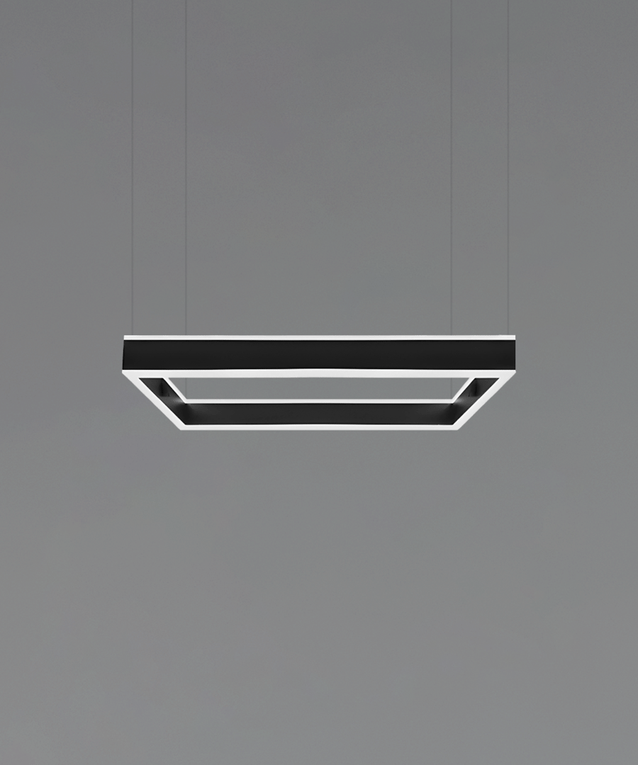 Architectural 1-Tier Rectangular LED Chandelier