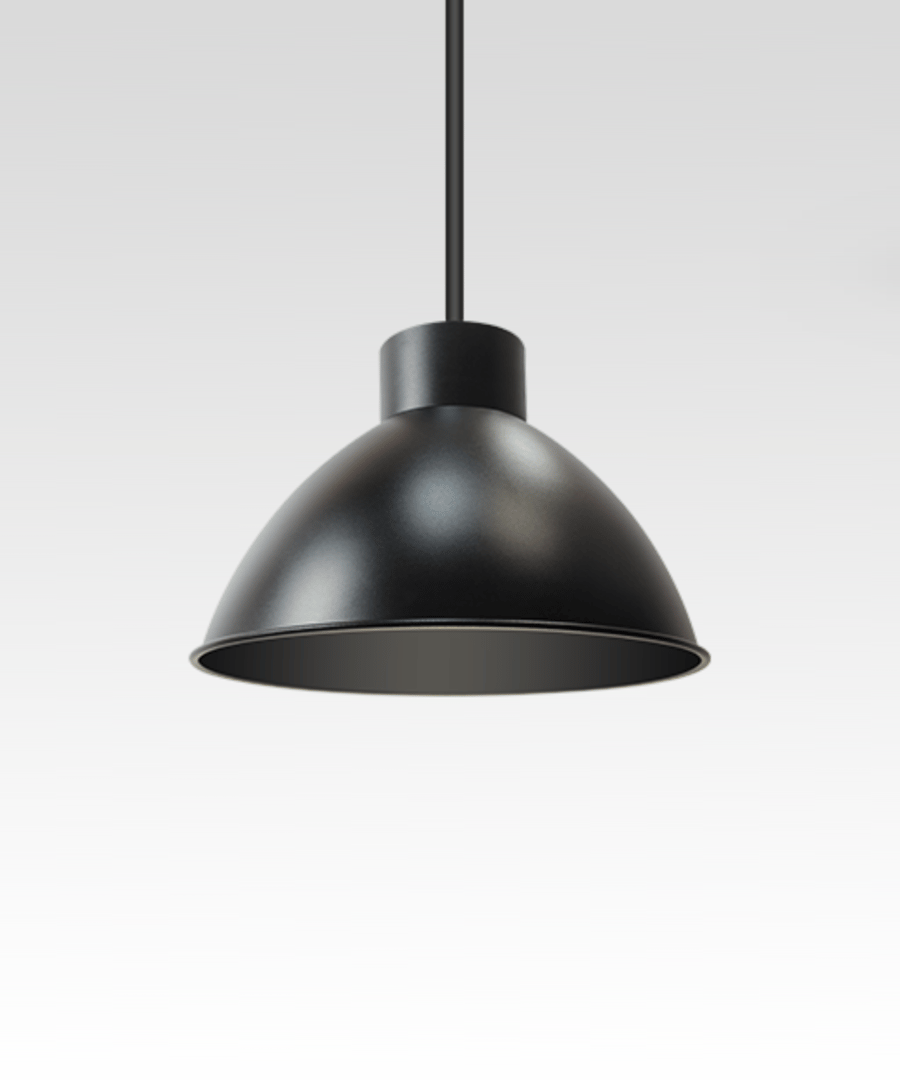 12-Inch Wattage-Selectable LED Half-Moon Dome Pendant Light