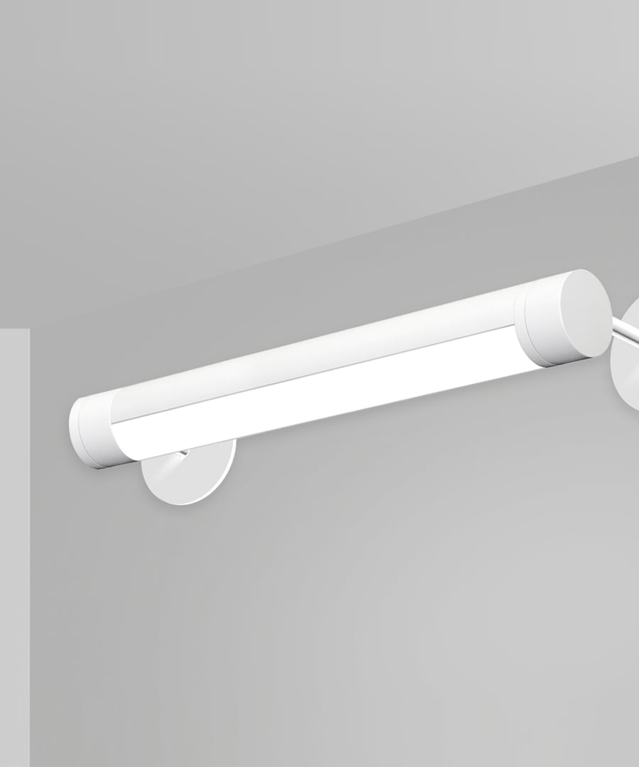 2.5-Inch Rotatable Antimicrobial LED Tube Wall Light