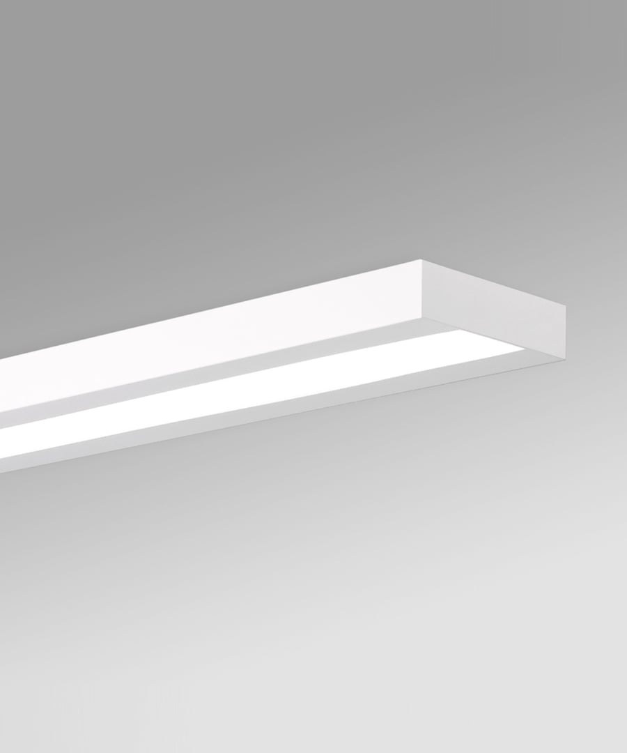 Architectural Antimicrobial Surface-Mounted LED Linear Ceiling Light