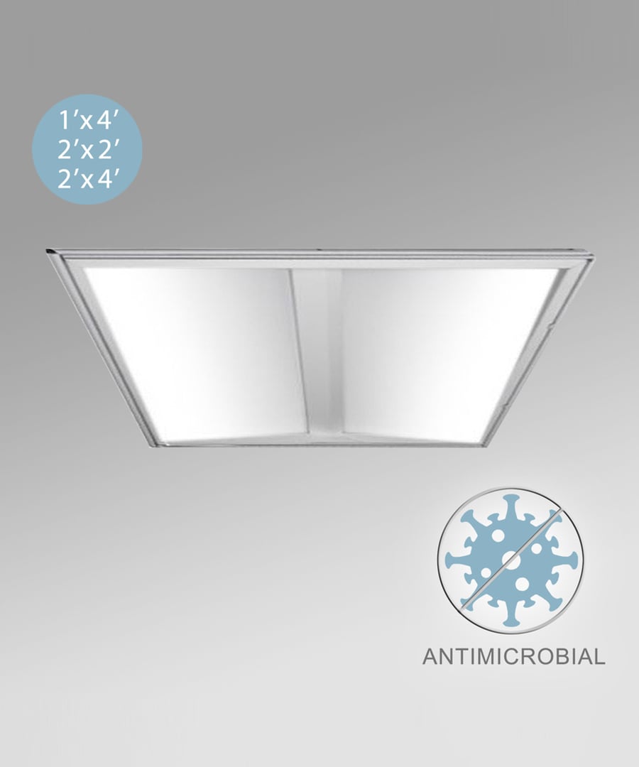 Antimicrobial LED Troffer Light