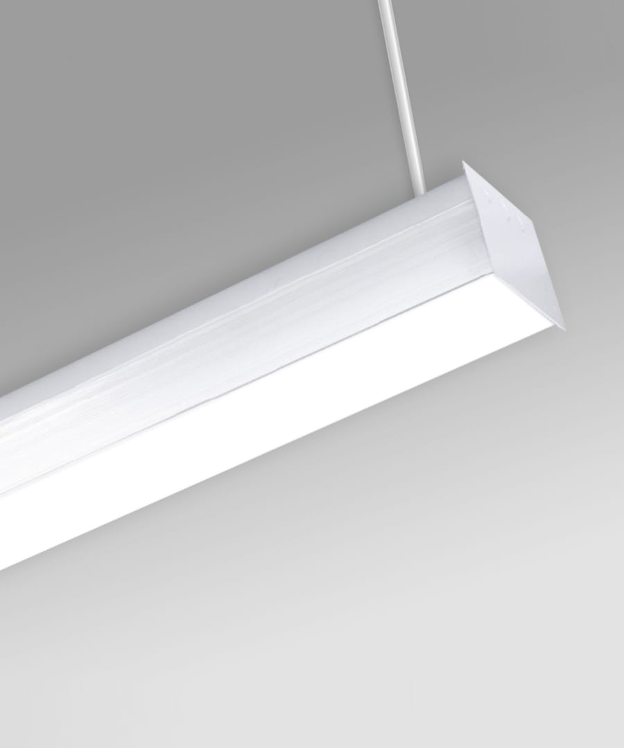 Antimicrobial Linear Block LED Pendant Light