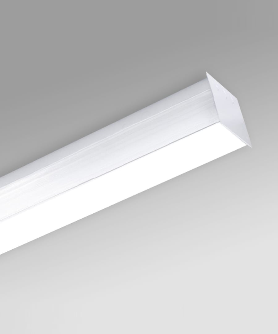 Antimicrobial Surface-Mounted Linear Block LED Ceiling Light