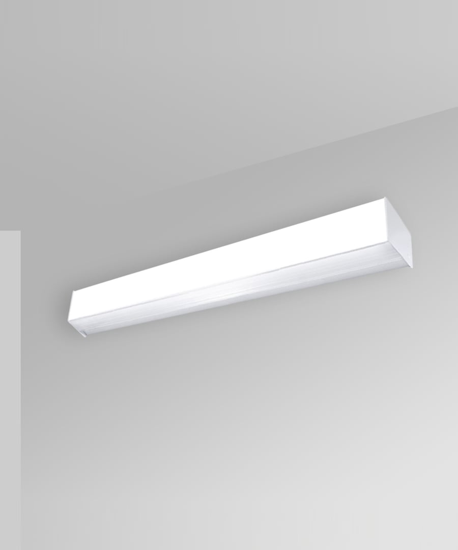 Antimicrobial Linear Block LED Wall Light