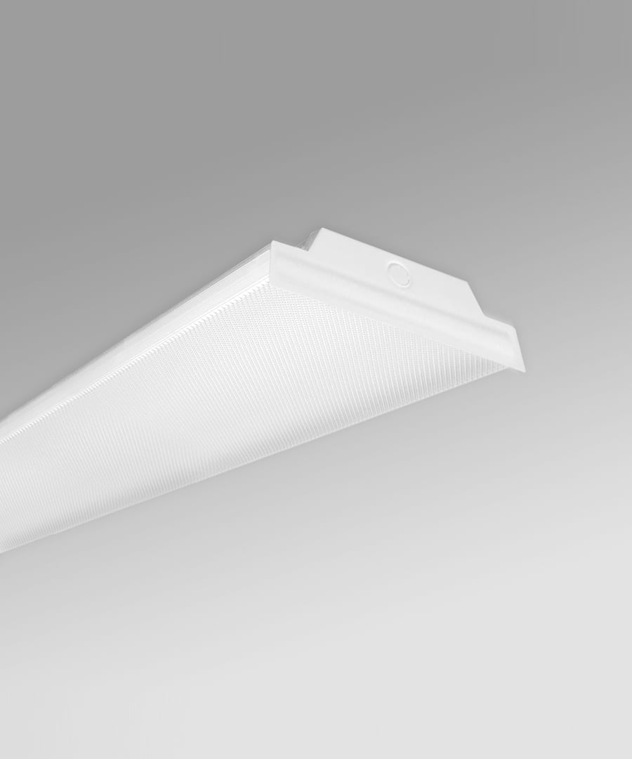 Antimicrobial Low Bay Surface-Mounted Wraparound LED Ceiling Light