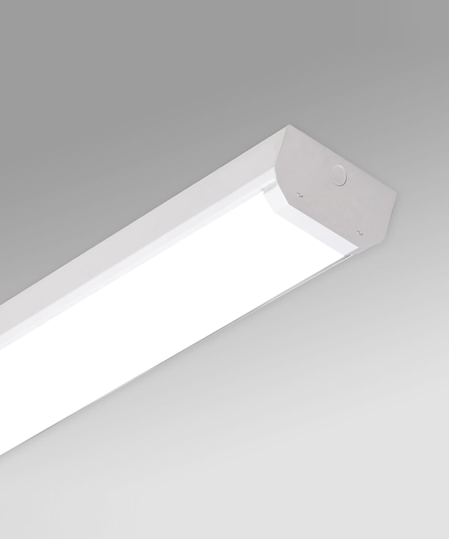 Antimicrobial Surface-Mounted Linear LED Ceiling Light