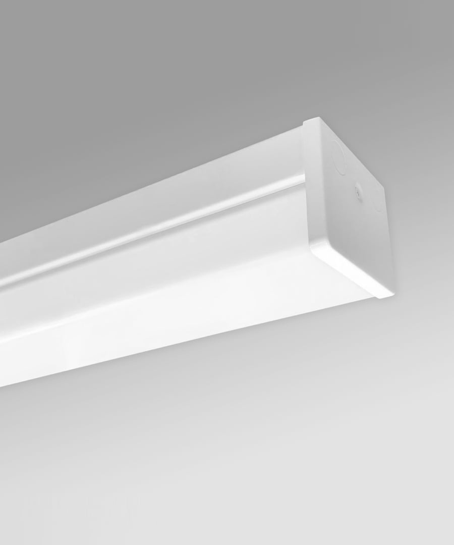 Antimicrobial Surface-Mounted Linear Block LED Ceiling Light