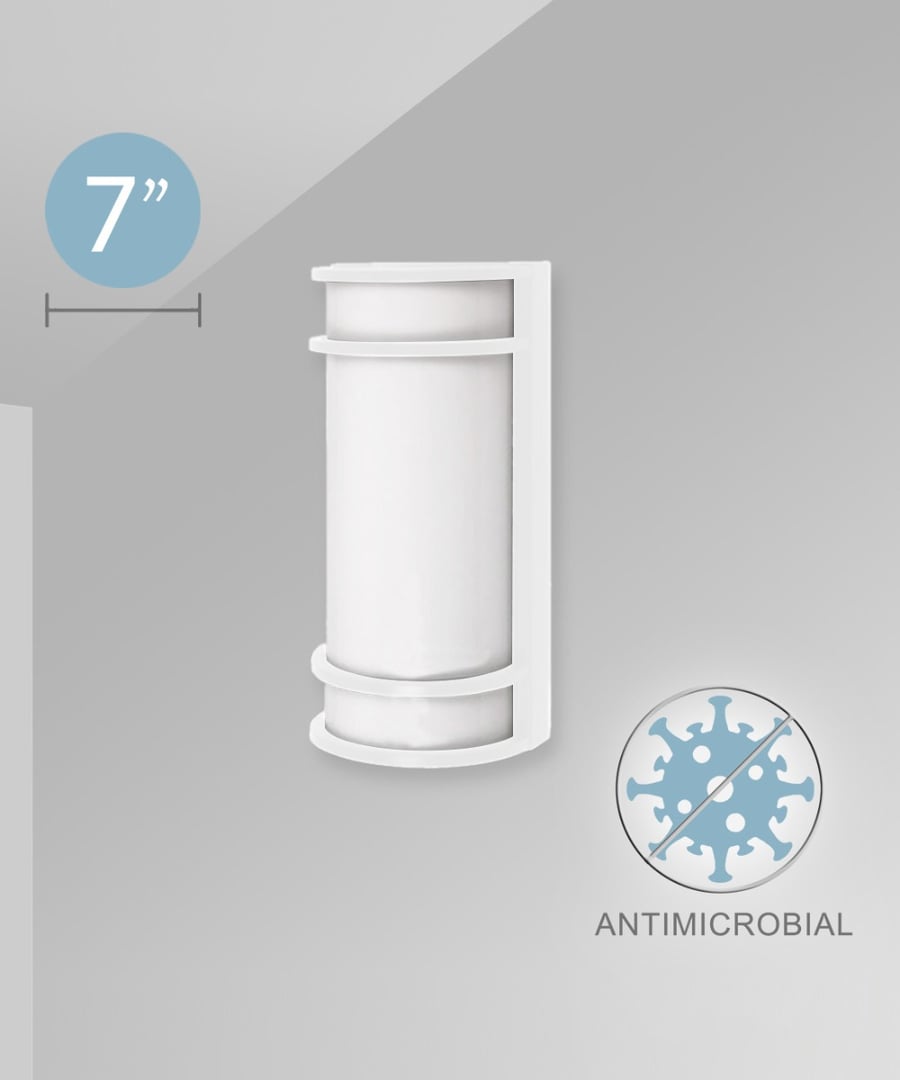 Antimicrobial Commercial-Grade LED Wall Sconce