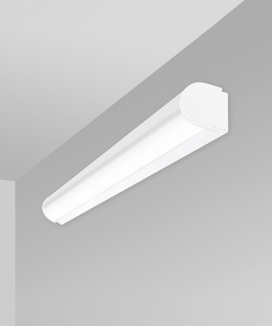 Antimicrobial Rounded Linear Wall LED Light