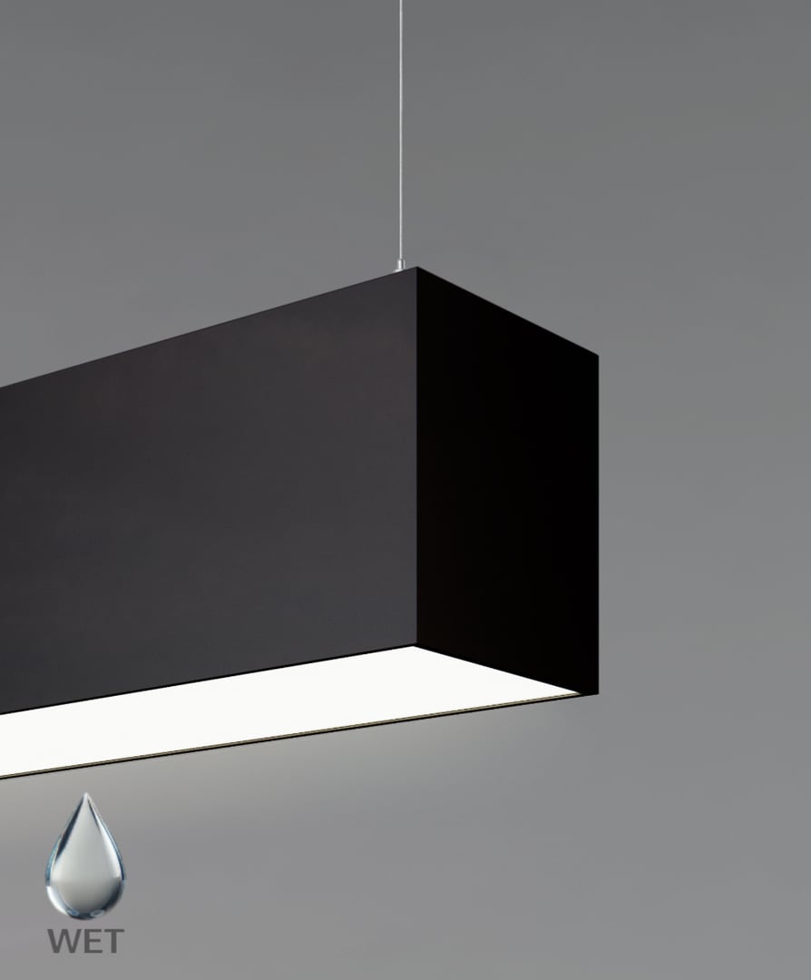 Wet Location 4-Inch LED Linear Suspension Light