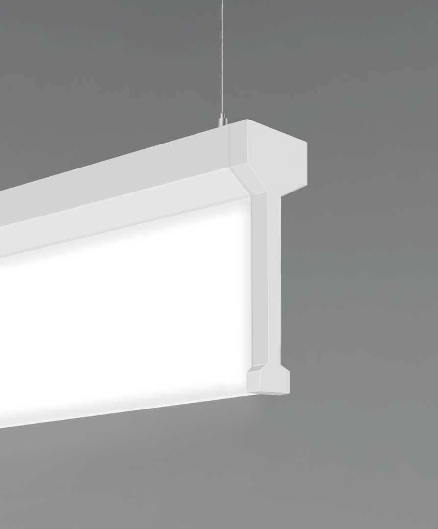 Color Temperature Switch Vertical Lens Linear Pendant Light