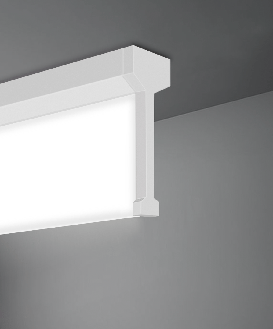 Color Temperature Switch Vertical Lens Linear Ceiling LED Light