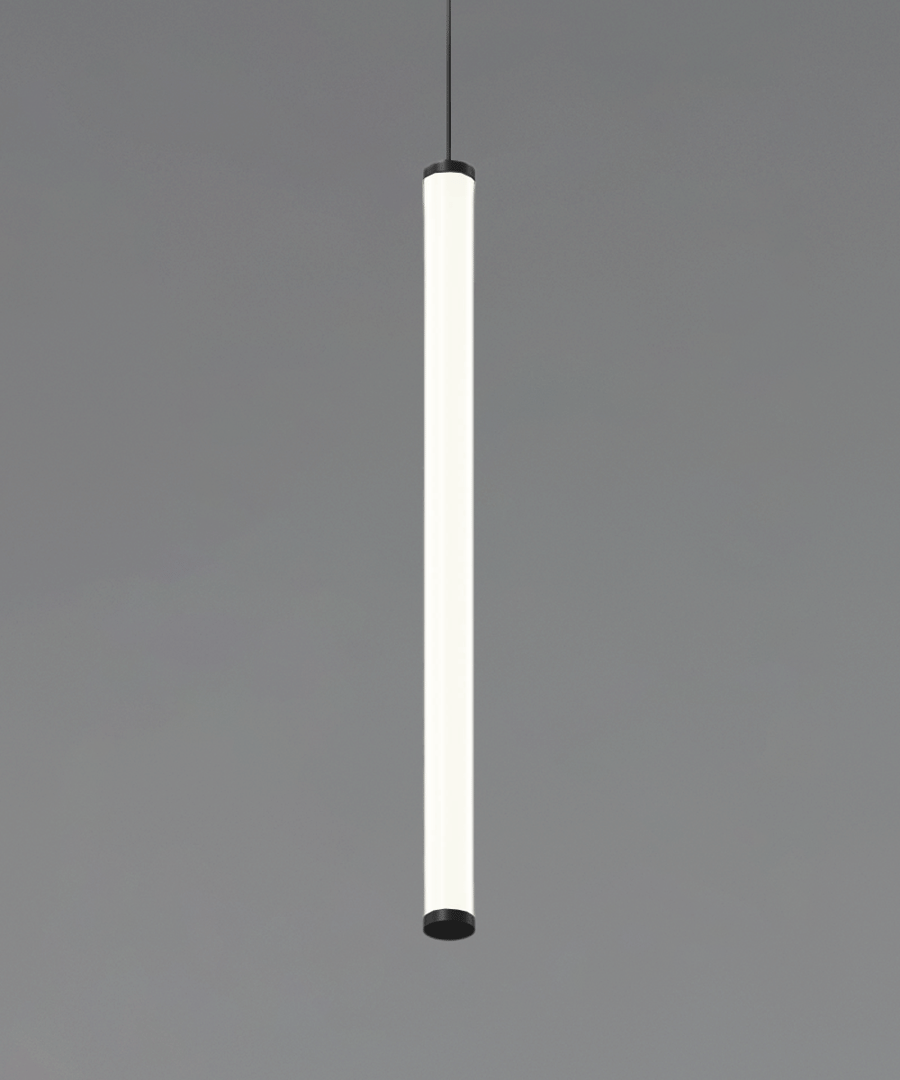 Vertical Tube LED Cylinder Pendant Light