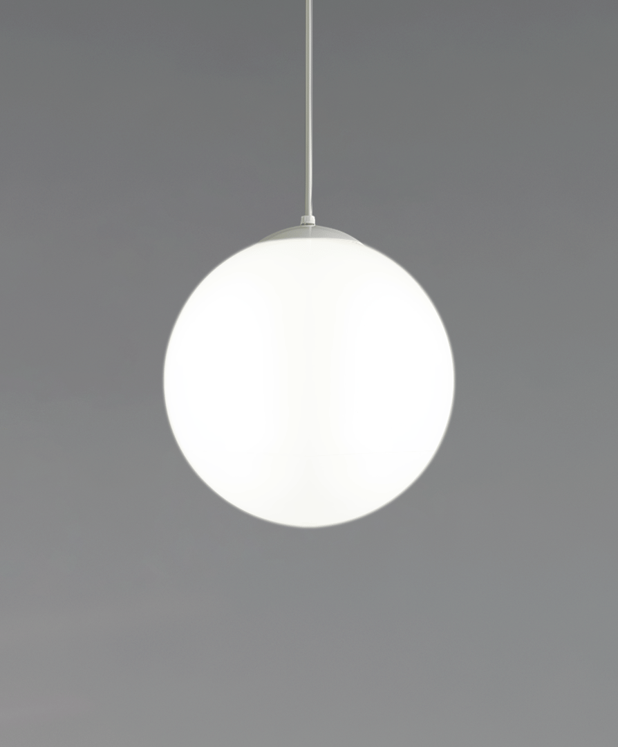 Color Temperature Switch LED Glass Globe Pendant Light