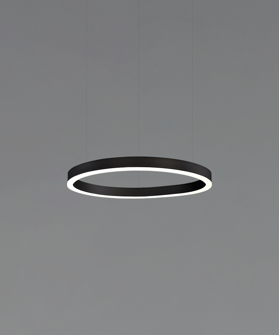 27.5-Inch Round Chandelier Slim LED Ring Pendant Light