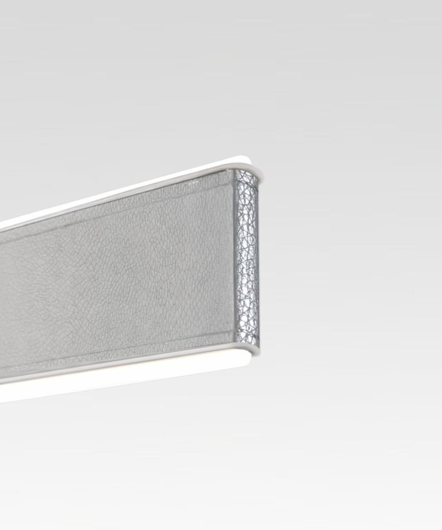 0.5-Inch Vegan Leather Wrapped Linear Pendant LED Light