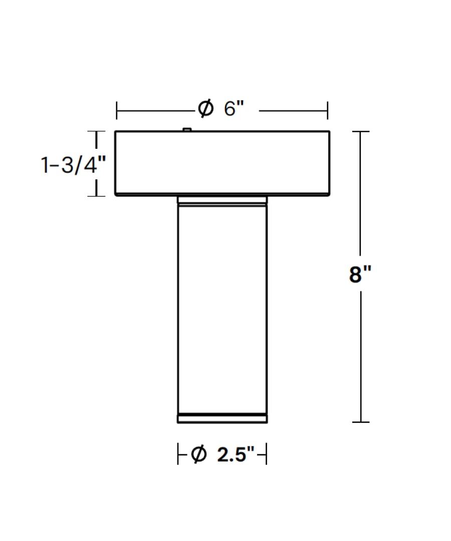 2.5-Inch Surface-Mount Cylinder Outdoor LED Ceiling Light