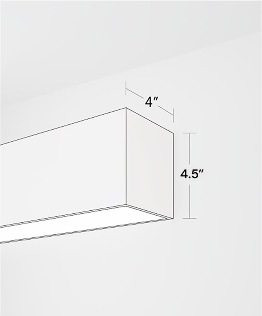 Wet Location 4-Inch LED Linear Ceiling Light