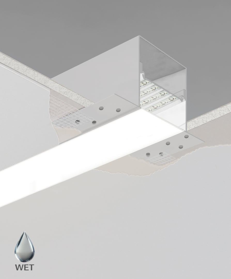 Wet Location 4-Inch LED Linear Recessed Light