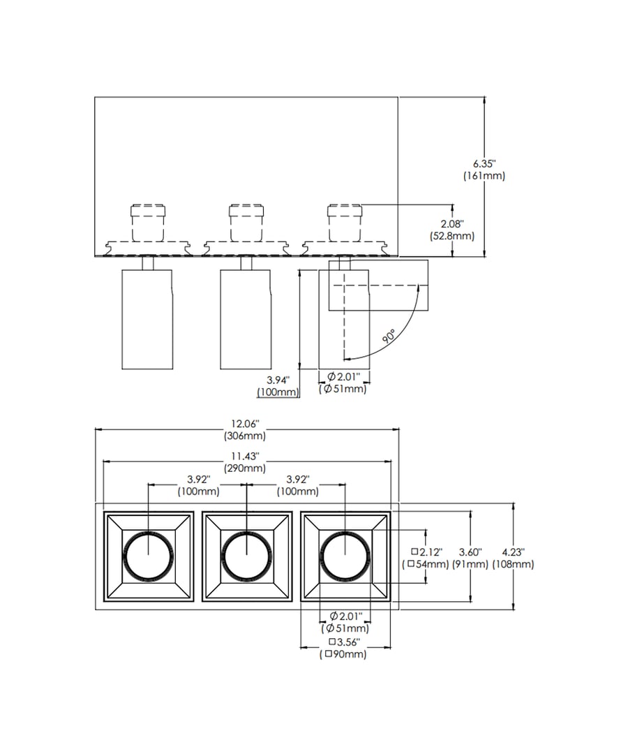 3-Head Multiple LED Spot Light