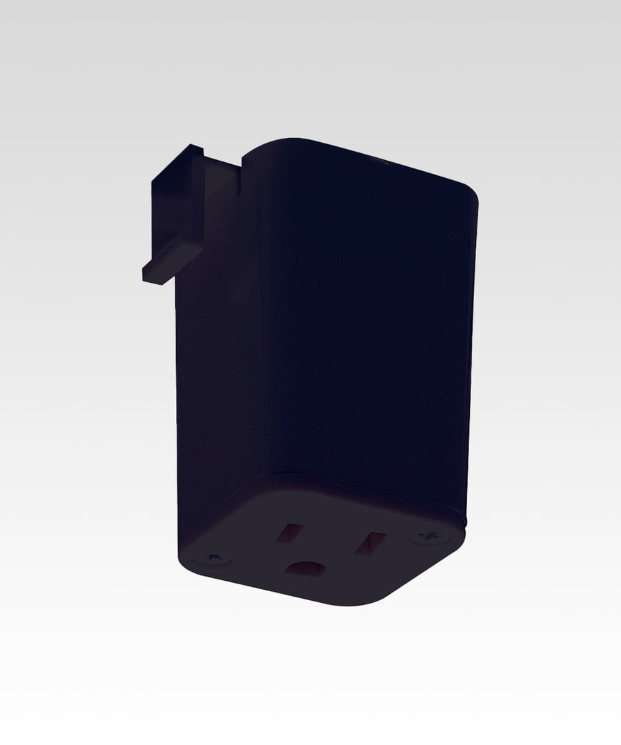H-Type One-Circuit Track Lighting Receptacle Outlet Adaptor