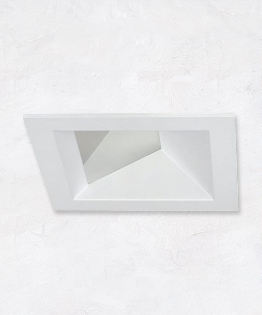 3-Inch Square Architectural Lensed LED Wall Wash Recessed Light