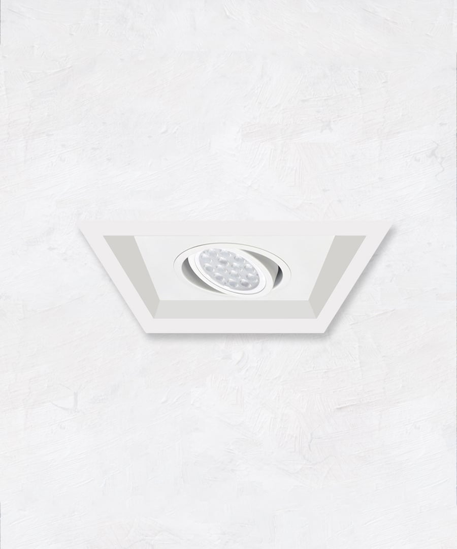 1-Head Multiple Flanged Adjustable LED Recessed Light