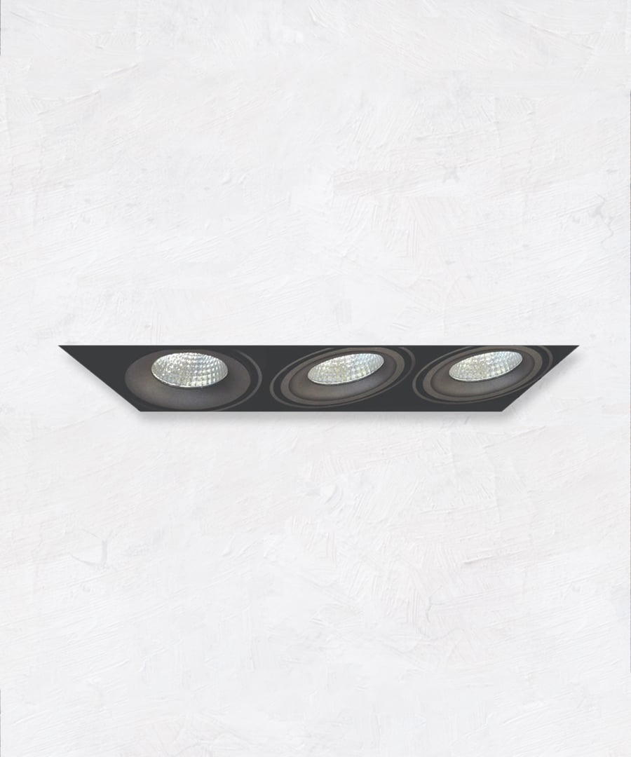 3-Head Multiple Trimless Adjustable LED Recessed Light