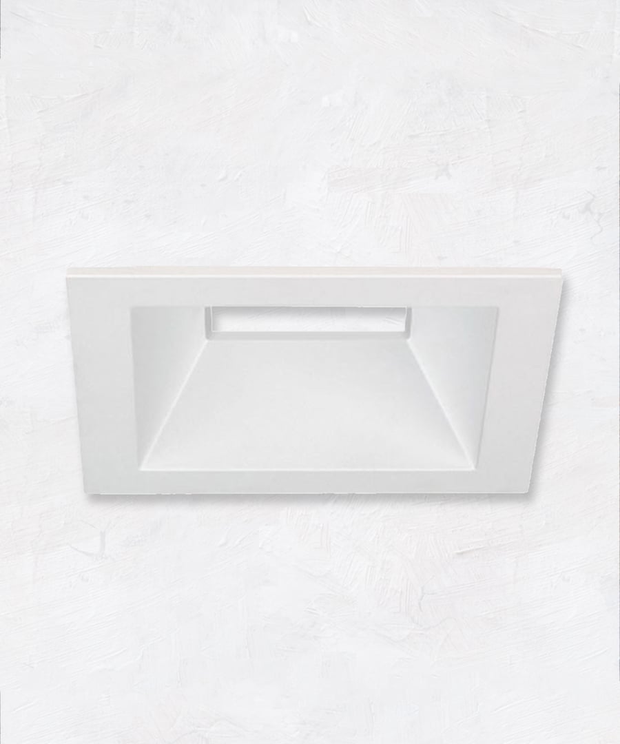 3-Inch Square Architectural Open Reflector LED Recessed Downlight