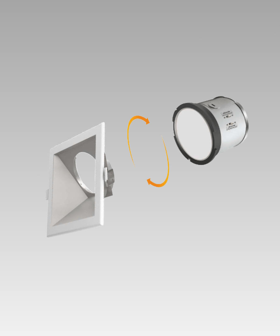 J-Box 4-Inch Recessed Square LED Wall Wash Light