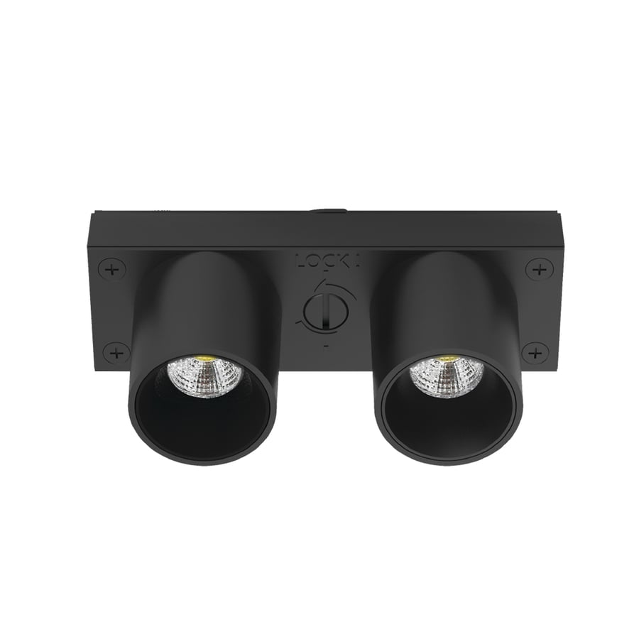 35º Dual-Head Downlight Modular Track Component