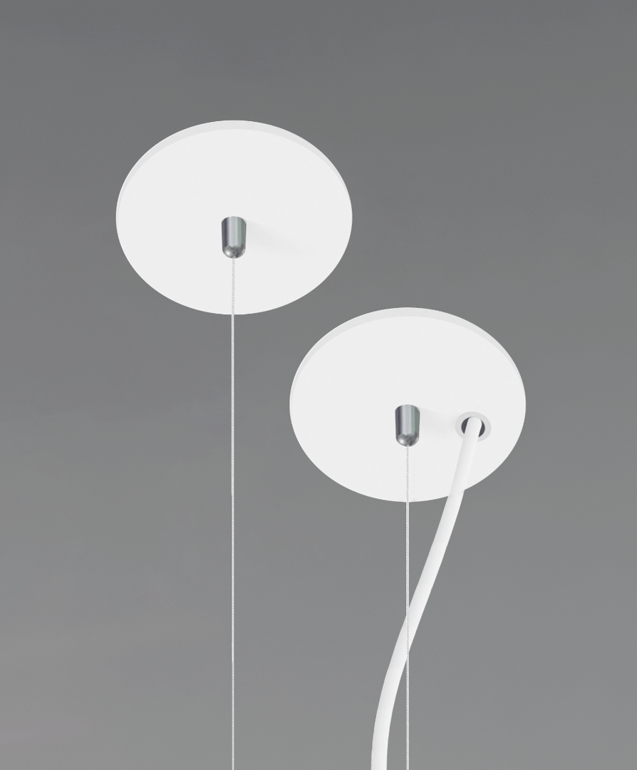 5-Inch Canopy Kit for Sloped/Vaulted Ceilings with Adjustable Aircraft Cable