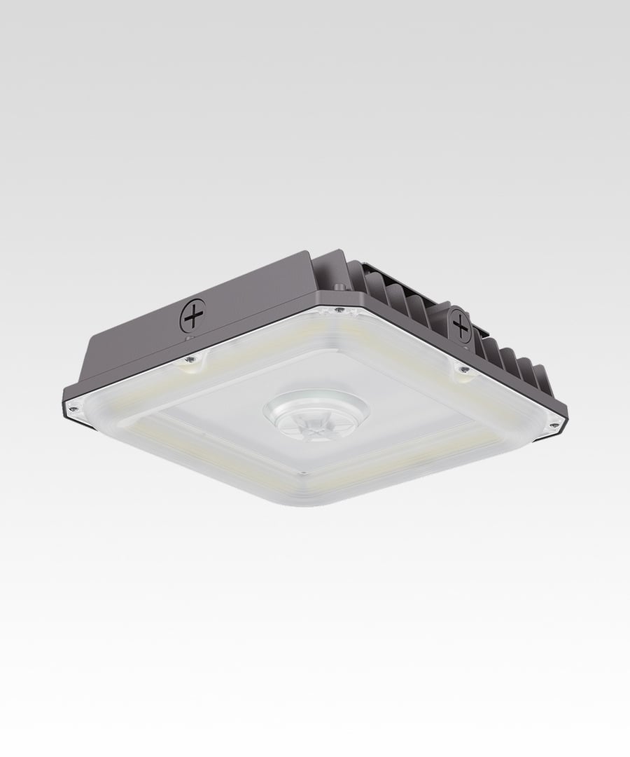 Low-Profile High-Efficiency Square LED Canopy Light