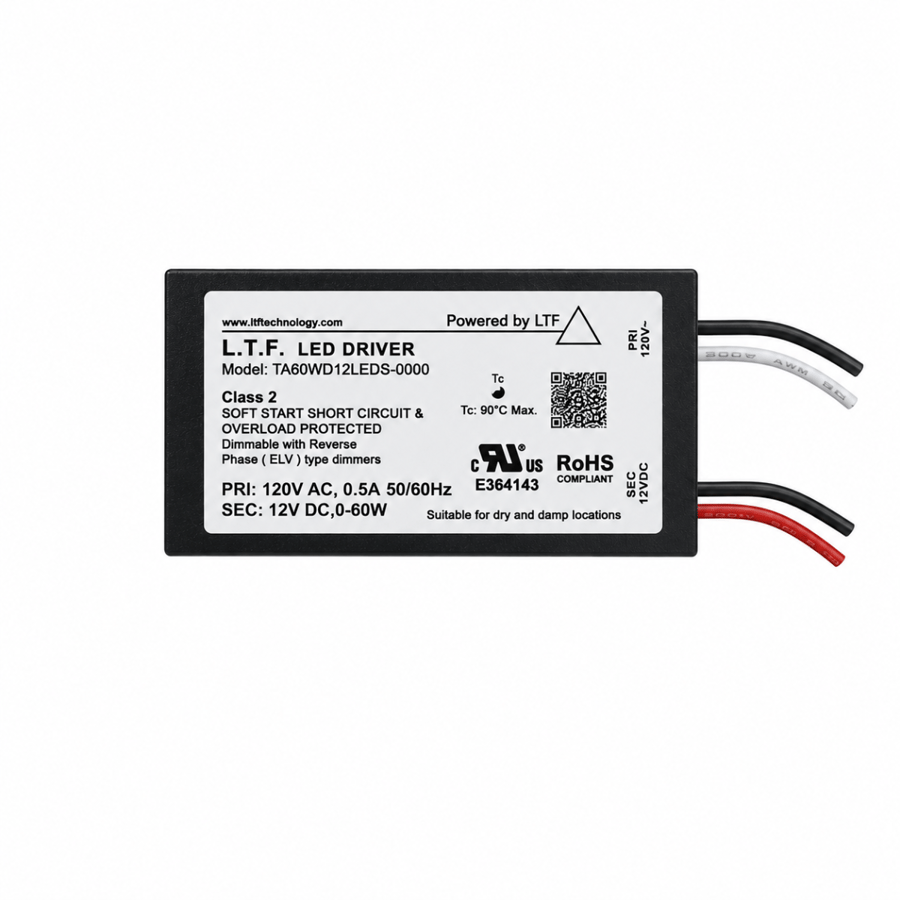 60W 24V DC Mini Transformer Low-Voltage Dimmable LED Electronic Driver Power Supply