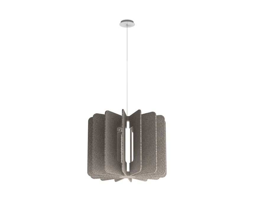 Alcon 11180 LED Square 34 Inch Diameter Pendant with Sound Absorbing Acoustics 