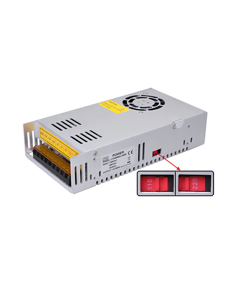 360 Watt 12 Volt Regulated DC Switching Power Supply for LED Strip Lights 11PWR002-360W