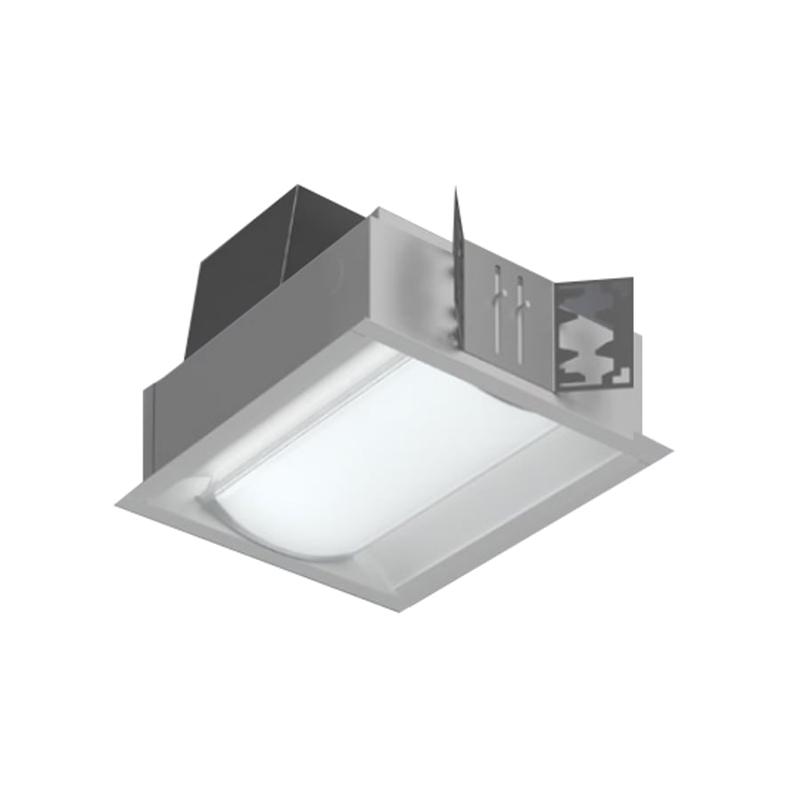 Cooper R Mini Frosted Prismatic Lens Recessed Fluorescent Light Fixture