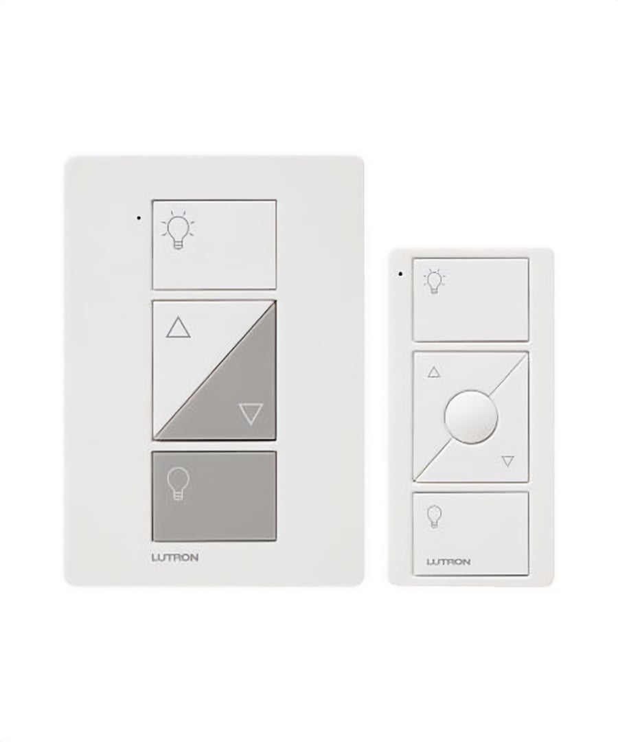 Lutron Caseta P-PKG1P-WH Caseta Wireless 300-watt/100-watt Plug-In Lamp Dimmer with Pico Remote Control Kit, White