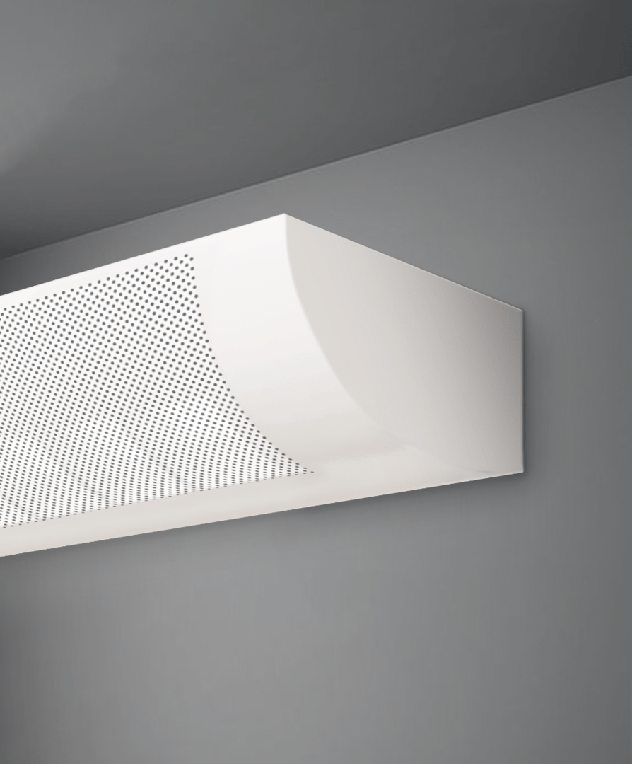 Fluorescent Perforated Wall Light