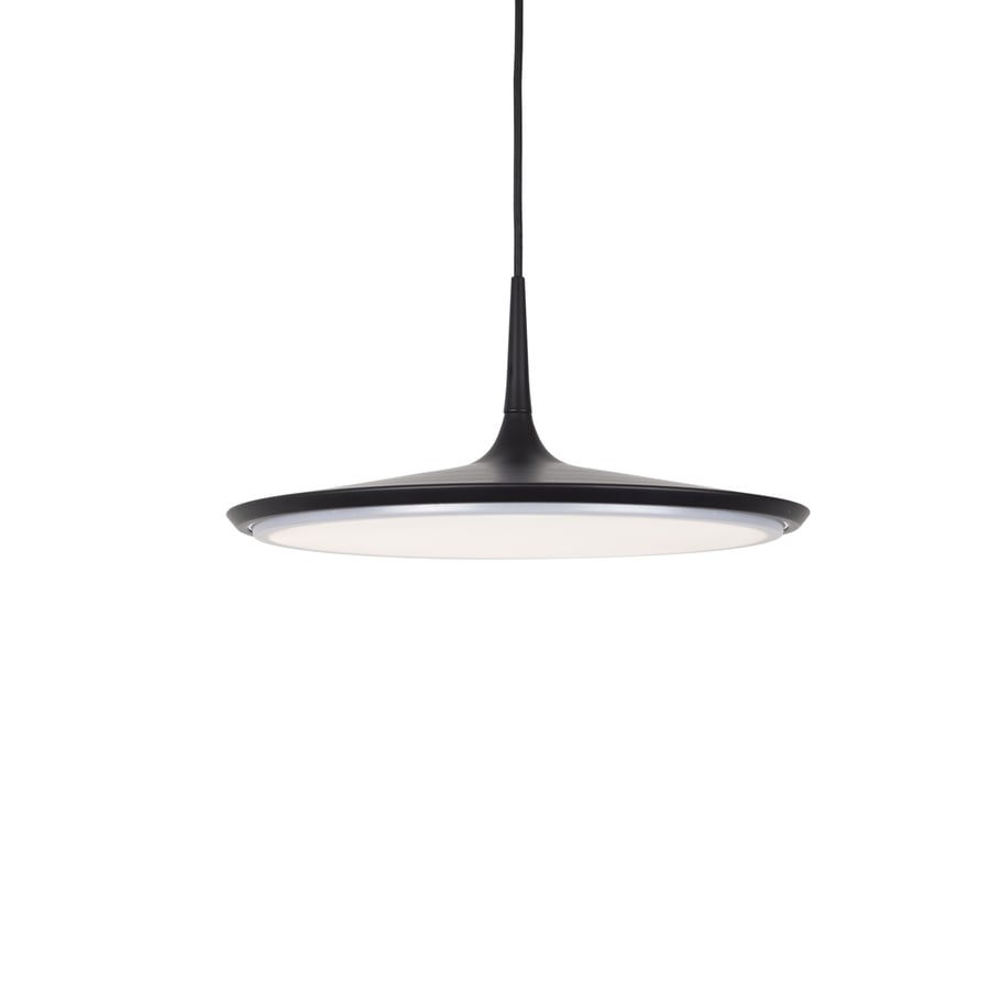 Disc Black Pendant by Kuzco