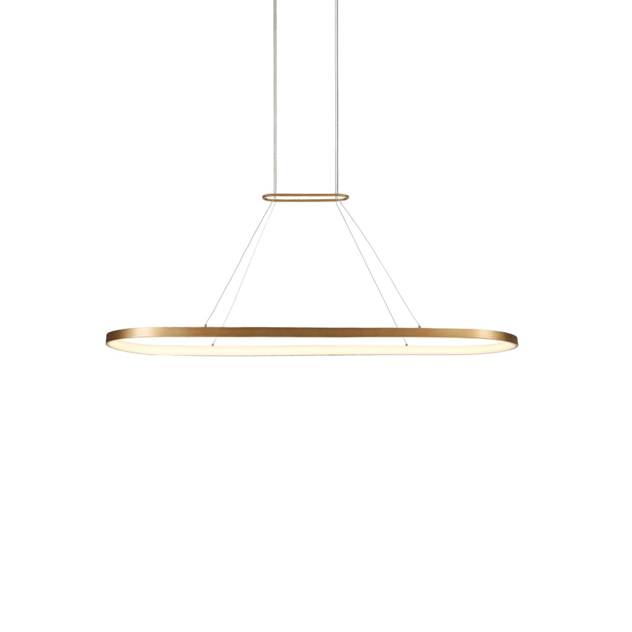Eerie Antique Brass Pendant by Kuzco