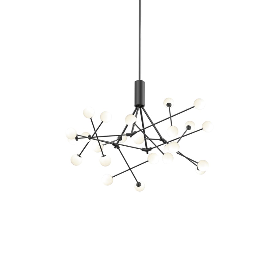 Moto Black Chandelier by Kuzco