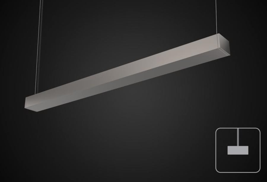 A Light D1 Accolade Suspended LED Fluorescent Fixture