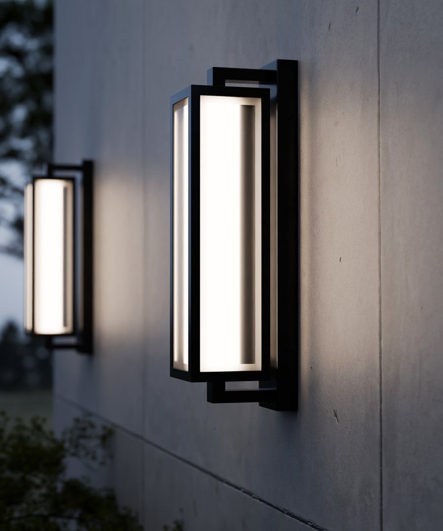 Rectangular Outdoor LED Wall Sconce