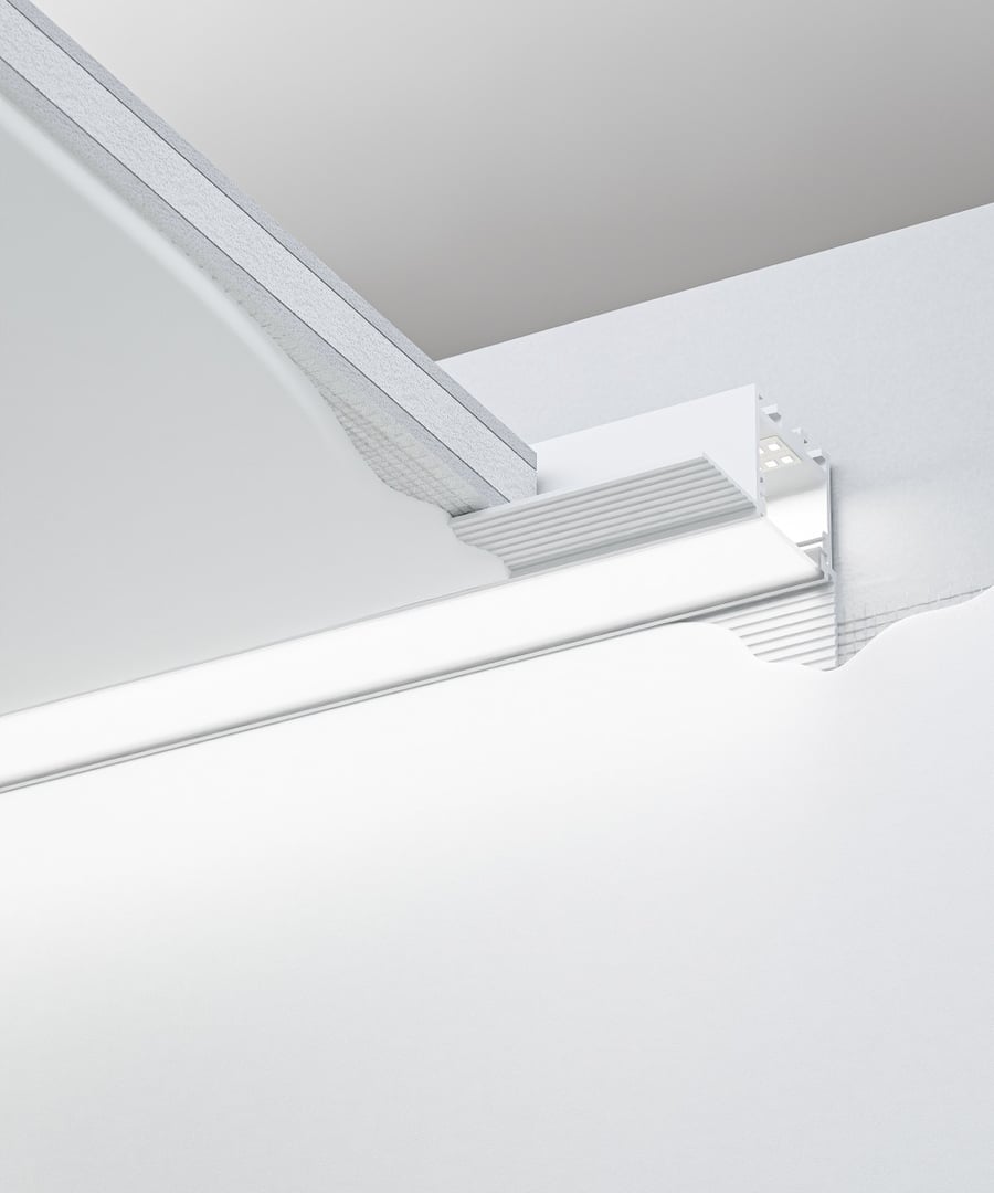 1-Inch Perimeter Wall Wash Trimless Linear Recessed LED Light