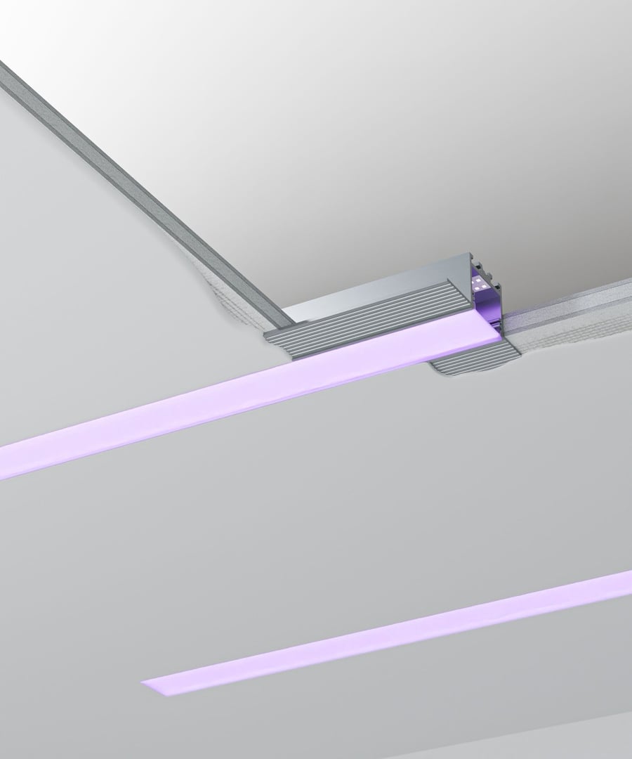 1-Inch Linear RGBW Color-Changing Recessed LED Light