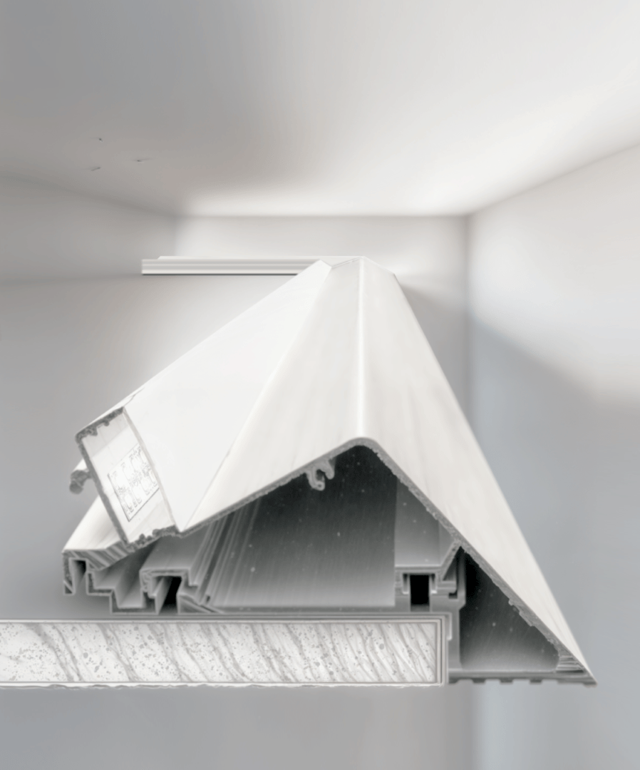 Surface-Mounted Linear Knife Edge Cove LED Light