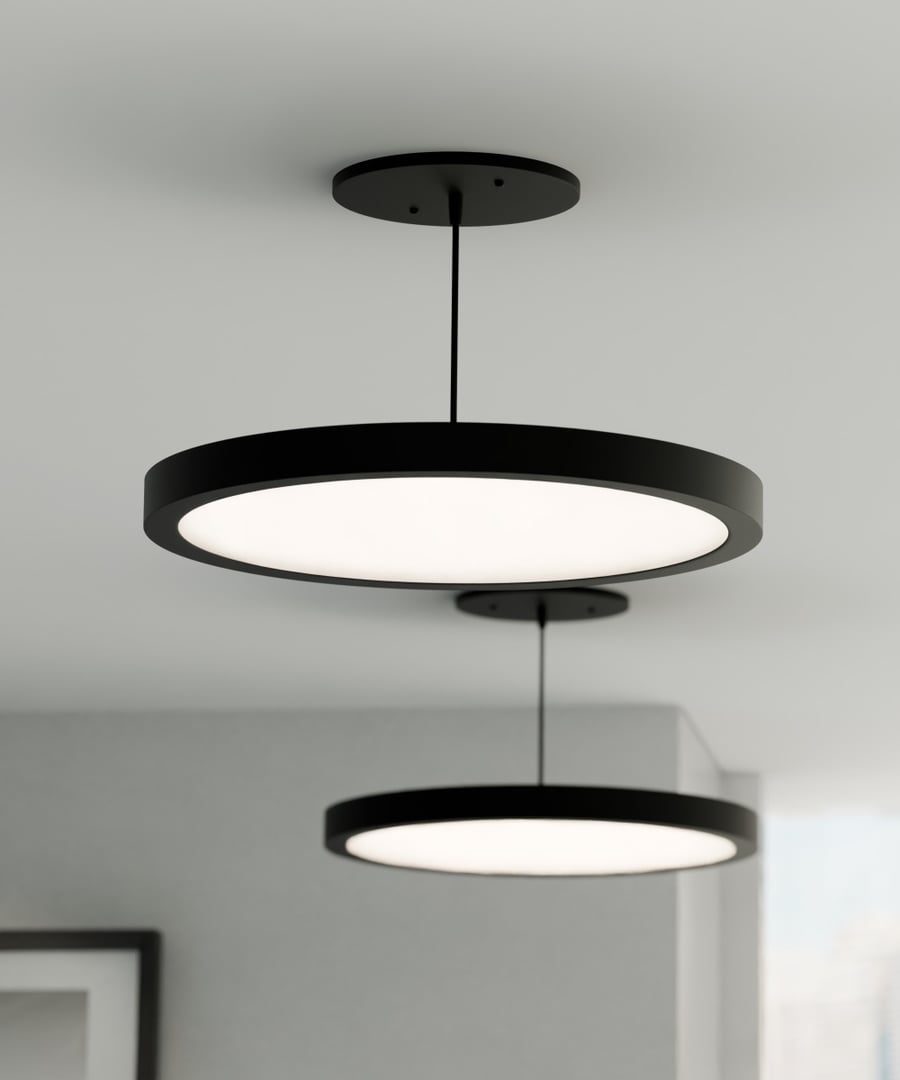 12-Inch Architectural LED Disk Pendant Light