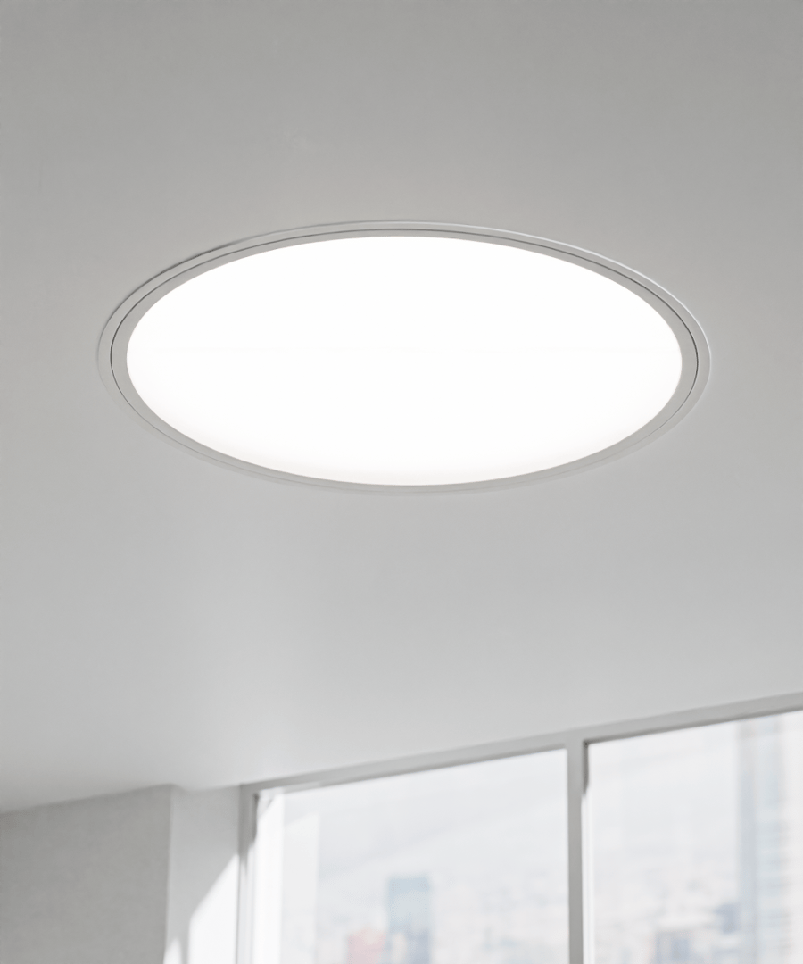 Large Round-Panel LED Recessed Light