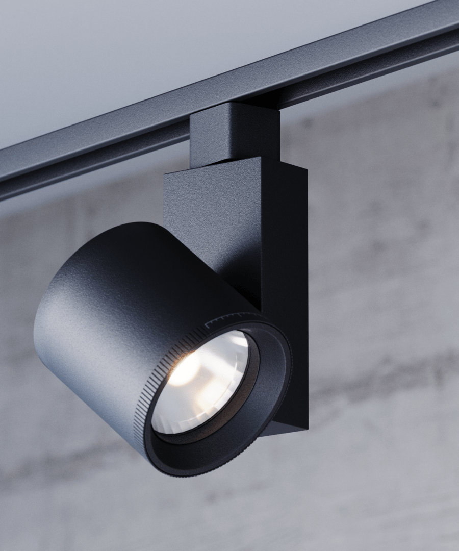 3.5-Inch Architectural Adjustable Beam Track Light Head